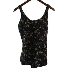 Ocean Aquashape 16 Black Brown Swim Suit Plus